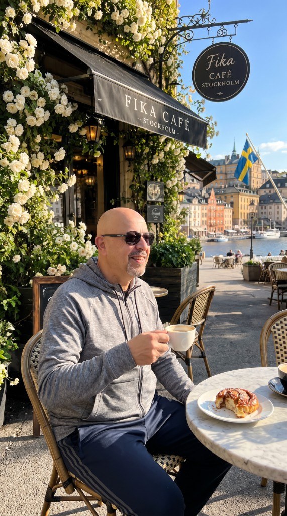 Egemen Mustafa Şener — Stockholm iş gezisi, Fika Café